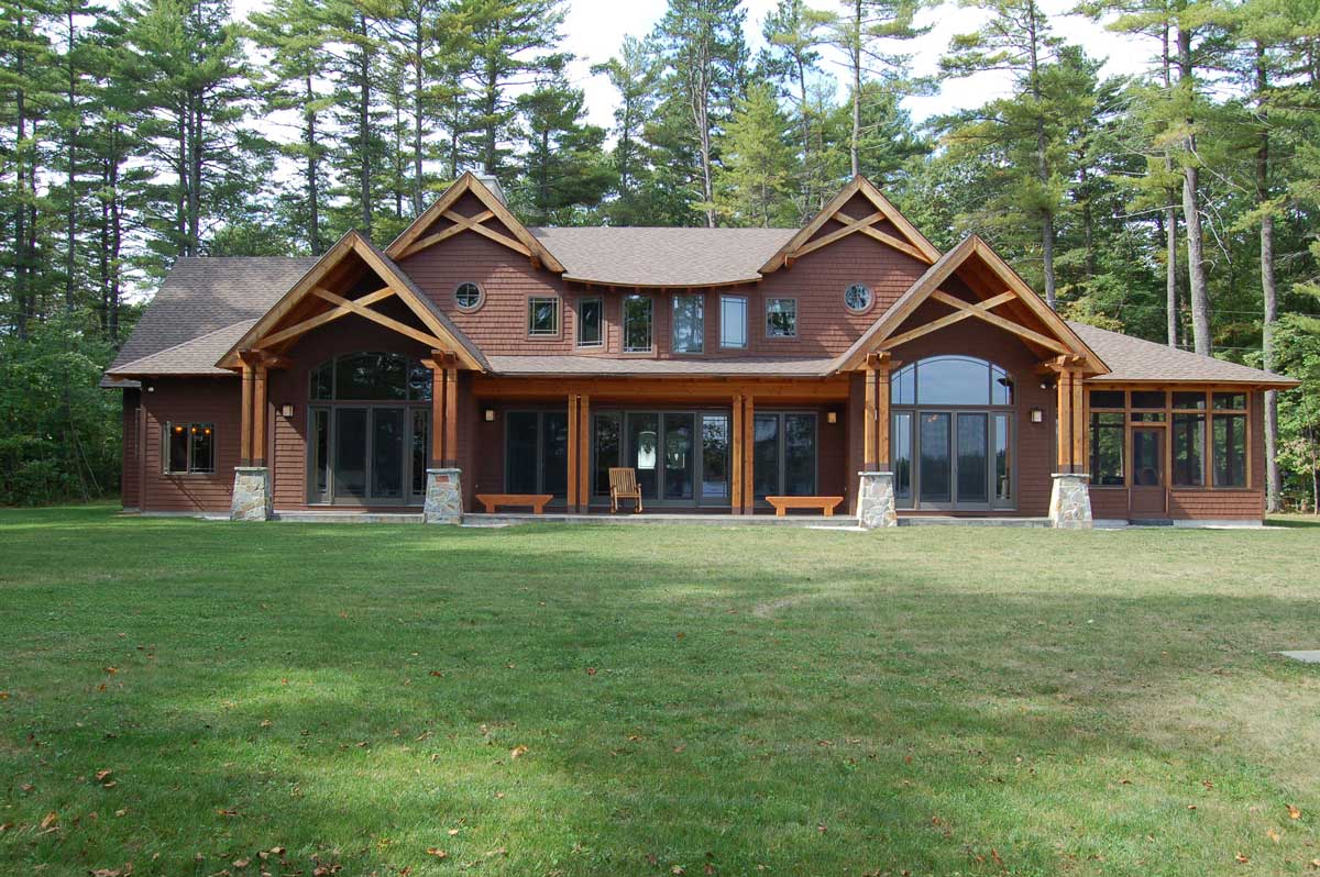 Little Sebago Lake, Maine New home build by Custom Concepts Architecture